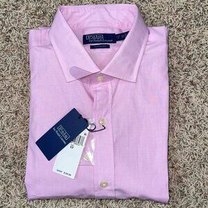 Polo Ralph Lauren Men’s Custom Fit Poplin Shirt Pink, Size Large (Size 17) (New)